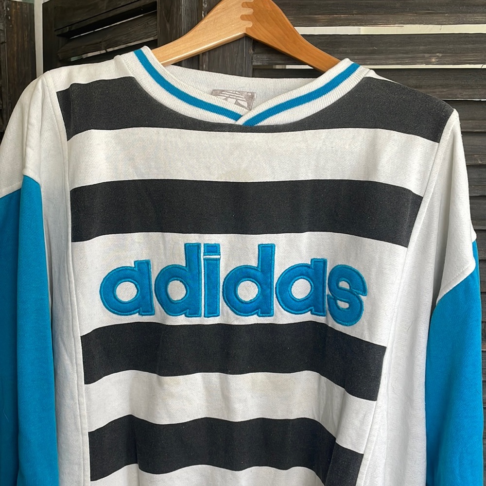 Vintage Adidas Striped Sweatshirt